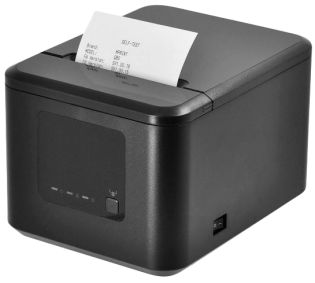 фото Термопринтер чеков MERTECH Q80  Ethernet, USB Black, RS232, фото 1