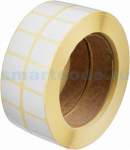 DATAMATRIX 15 x 15 мм, ПГЛ (полуглянцевые), втулка 40 мм, 2 ряда, намотка 5000 шт (30 рулонов)